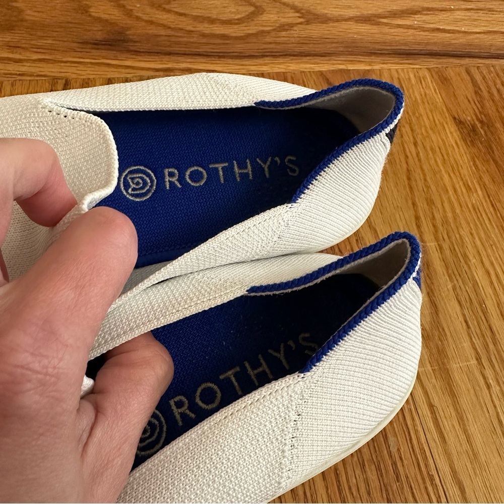 Rothy's The Original Slip On Sneaker in White - Picture 9 of 11